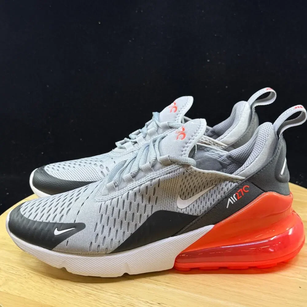 Nike Air Max 270 (Gs) Wolf Grey-White-Anth Sz 7Y-Womens Sz 8.5 [943345-039]